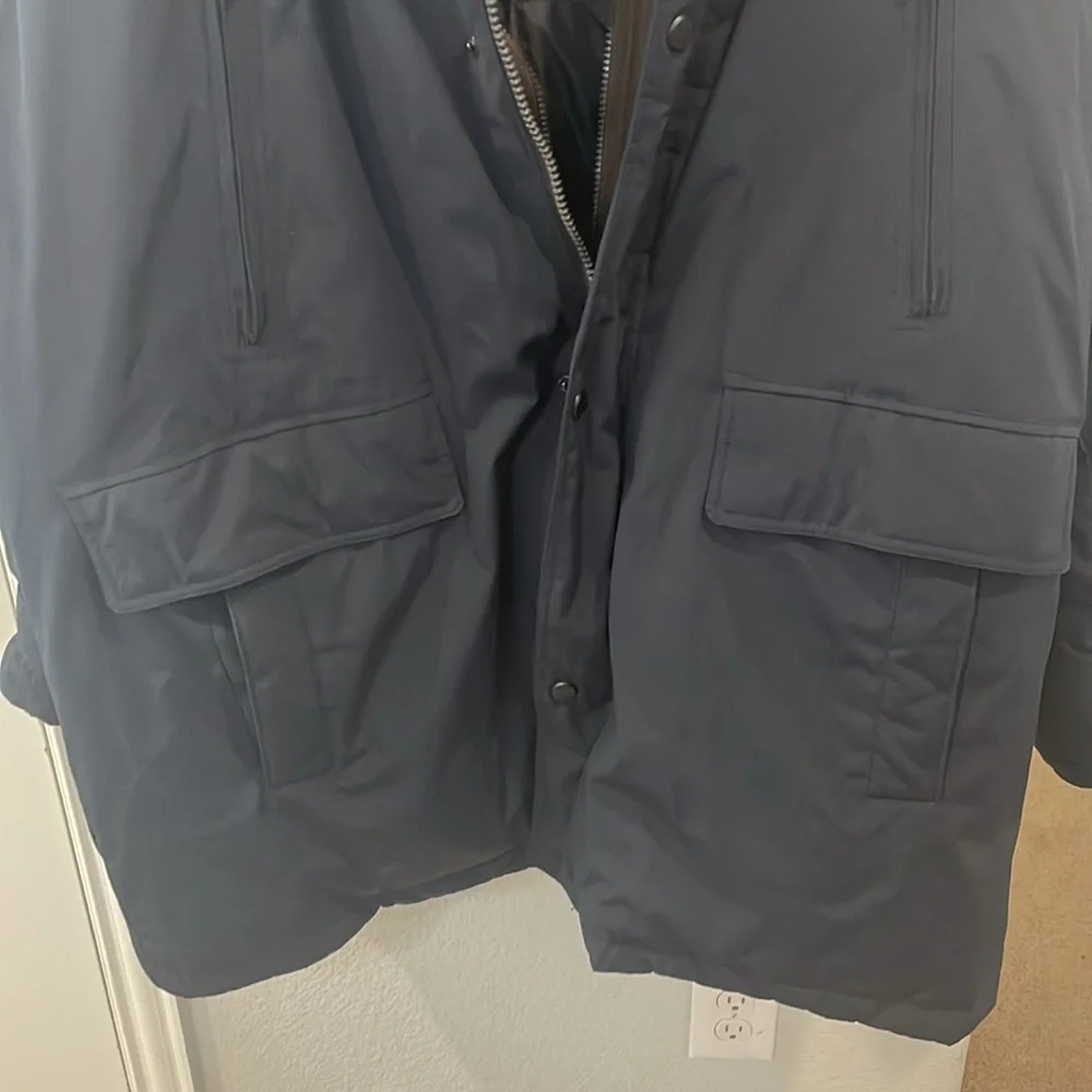 MICHAEL KORS Heavyweight Hooded Snorkel Parka 3XB BLUE‎